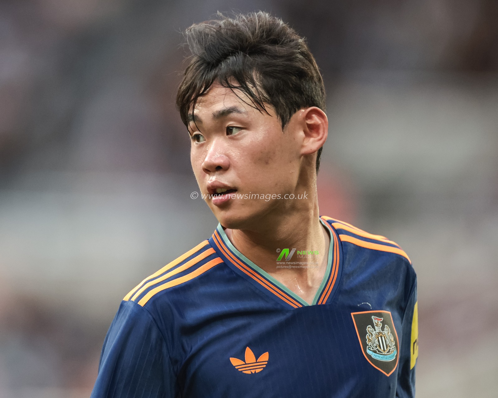 Seung-soo Park of Newcastle Untied during the Pre-season friendly Newcastle United vs Espanyol at St. James's Park, Newcastle, United Kingdom, 8th August 2025

(Photo by Mark Cosgrove/News Images)