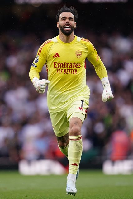 Arsenal goalkeeper David Raya during the Premier League match Arsenal vs Fulham at Emirates, London, United Kingdom on 02 May 2026

(Photo by Harvey Murphy/News Images)