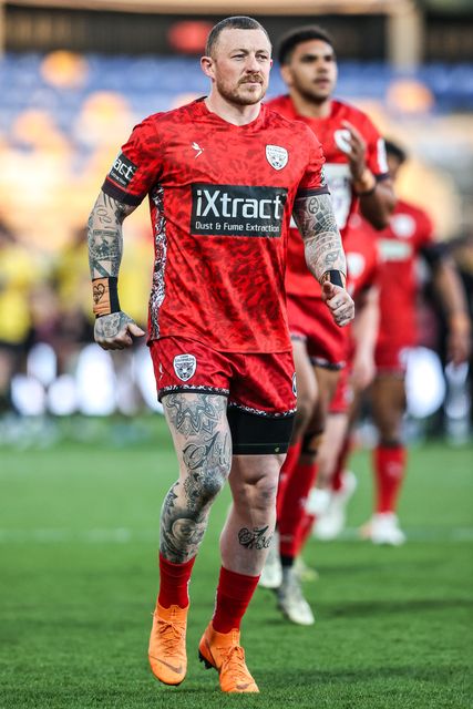 Josh Charnley of Leigh Leopards in the pre-game warm up during the Betfred Super League round 8 match York Knights vs Leigh Leopards at LNER Community Stadium, York, United Kingdom on 17 April 2026

(Photo by Alfie Cosgrove/News Images)
