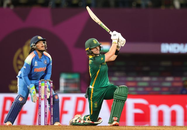 Depti Sharma of India Laura Wolvaardt (Captain) of South Africa during the ICC Women's ODI Cricket World Cup Final 2025 session India Women vs South Africa Women at Dr. D.Y. Patil Sports Academy, Navi Mumbai, India, 2nd November 2025

(Photo by Shubhajit Roy Karmakar/News Images)