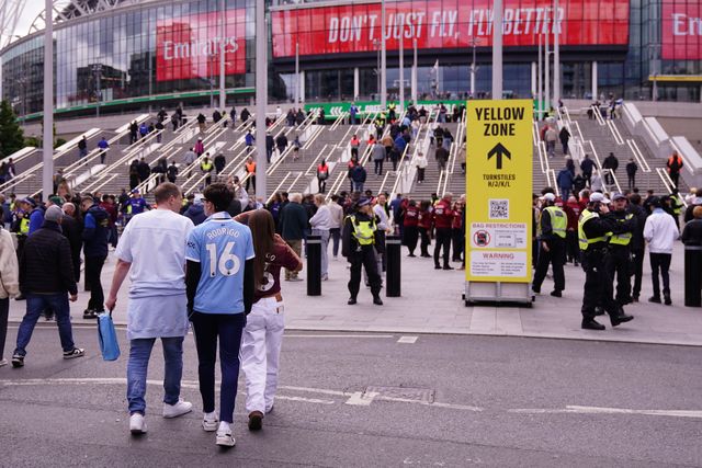 View outside Wembley Stadium aheads of the Emirates FA Cup Final match Chelsea vs Manchester City at Wembley Stadium, London, United Kingdom on 16 May 2026

(Photo by Harvey Murphy/News Images)