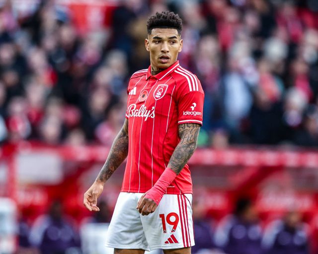 Igor Jesus of Nottingham Forest during the Premier League match Nottingham Forest vs Manchester United at City Ground, Nottingham, United Kingdom, 1st November 2025

(Photo by Alfie Cosgrove/News Images)

*** GER AUT SUI OUT ***