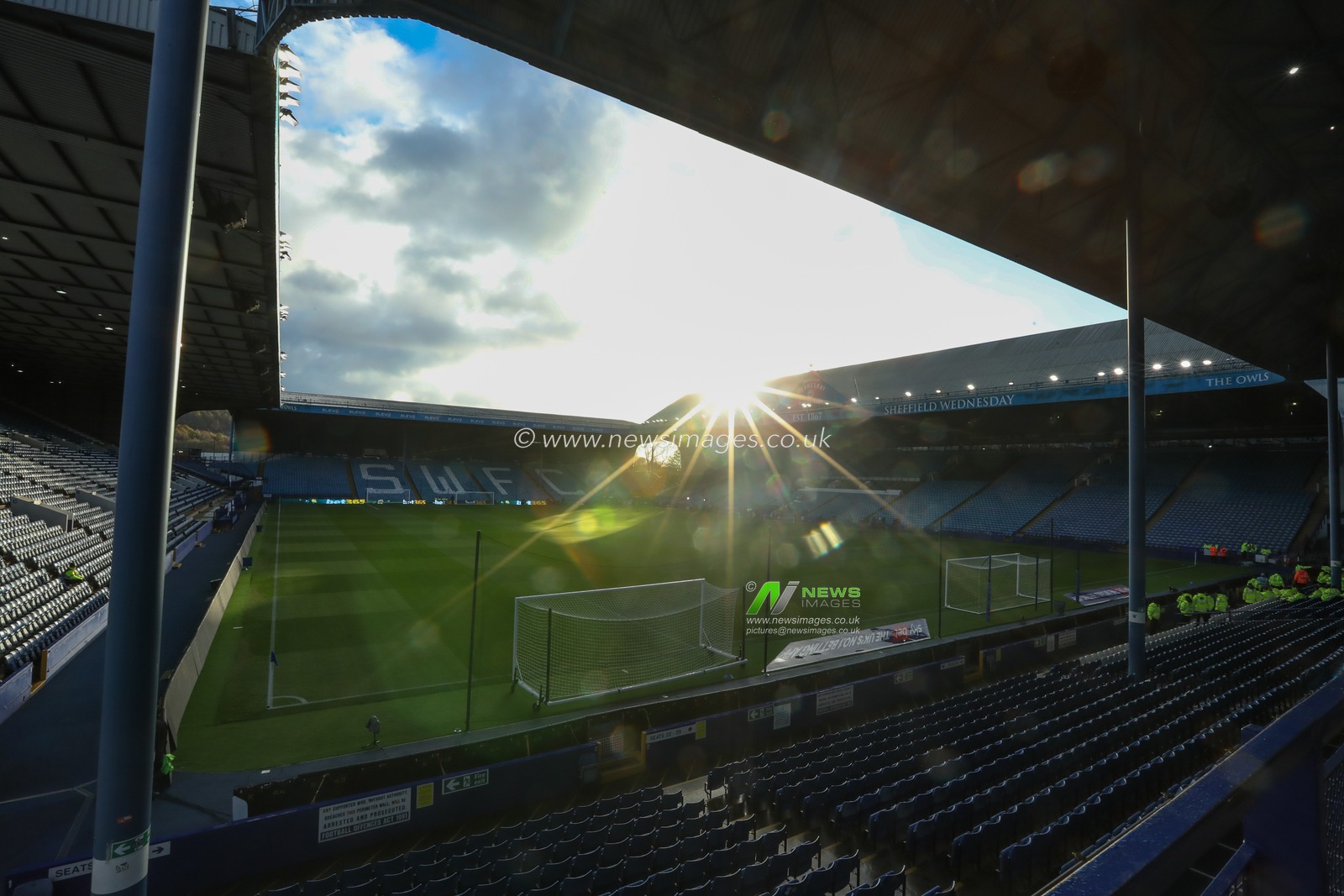 General view of Hillsborough stadium ahead of the Sky Bet Championship match Sheffield Wednesday vs Sheffield United at Hillsborough, Sheffield, United Kingdom, 23rd November 2025

(Photo by Jorge Horsted/News Images)

*** GER AUT SUI OUT ***