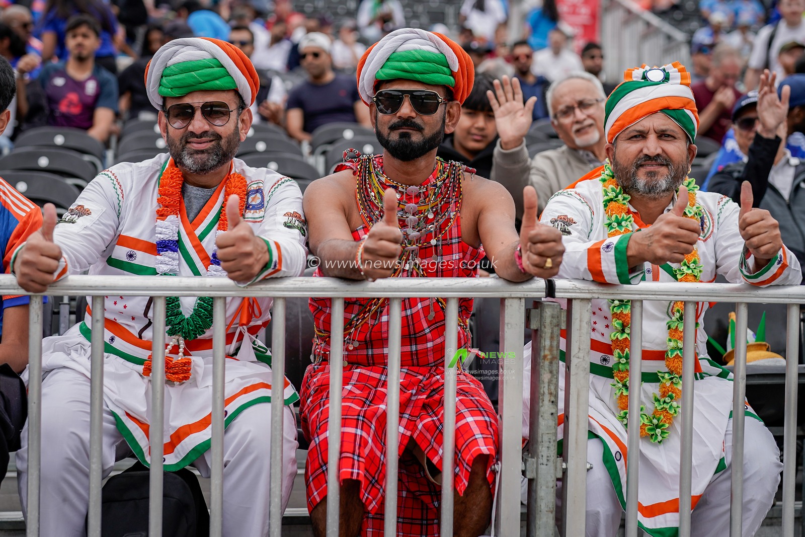 India fans in the stands before the game starts during the Second Vitality T20 International match England vs India at Old Trafford, Manchester, United Kingdom on 04 July 2026

(Photo by Maynard Manyowa/News Images)