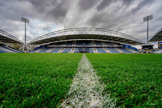 A general view of the pitch and stands during the Betfred Super League round 7 match Huddersfield Giants vs York Knights at Accu Stadium, Huddersfield, United Kingdom on 04 April 2026

(Photo by Maynard Manyowa/News Images)