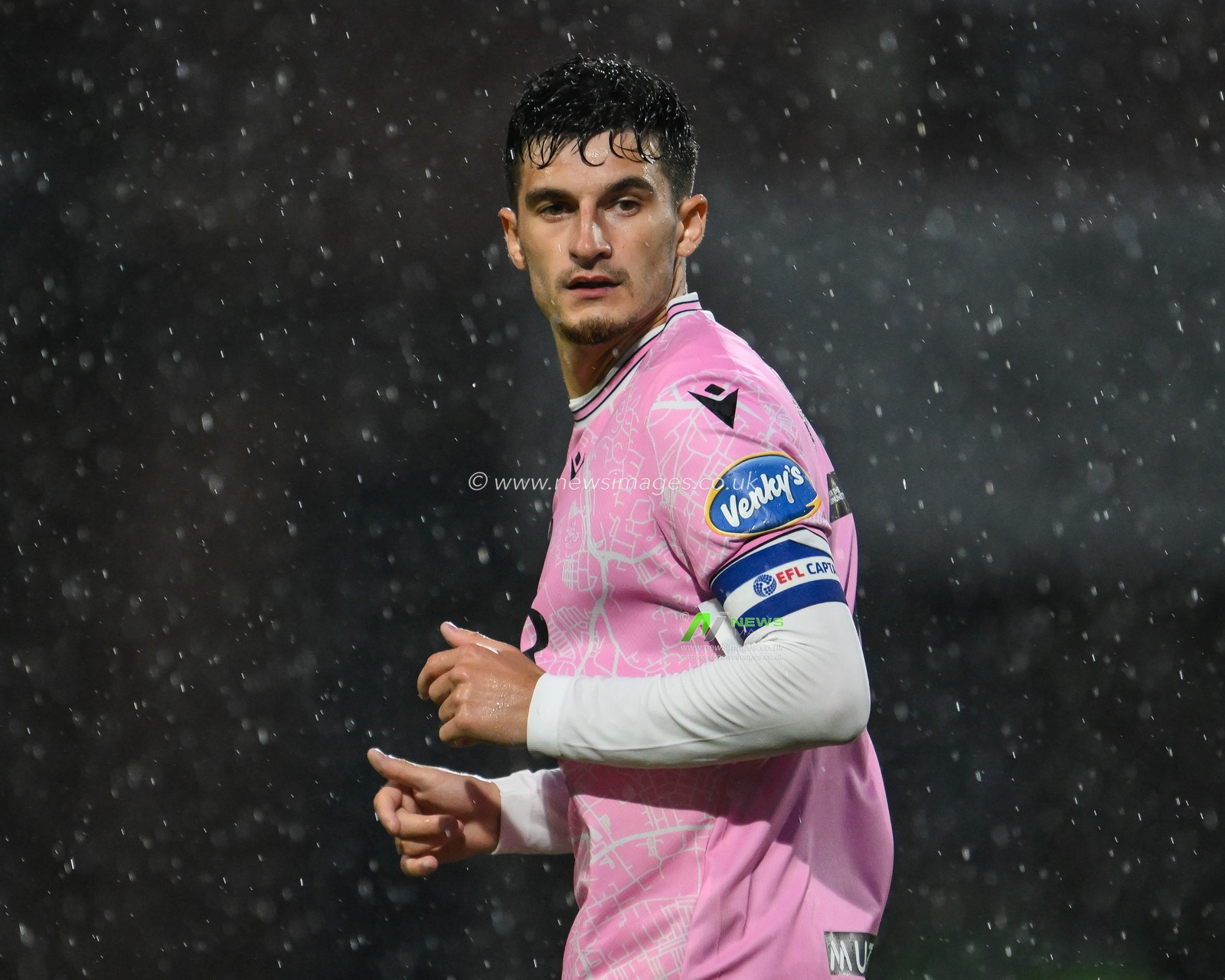 John Buckley of Blackburn Rovers during the Carabao Cup match Stockport County vs Blackburn Rovers at Edgeley Park Stadium, Stockport, United Kingdom, 13th August 2024

(Photo by Craig Thomas/News Images)