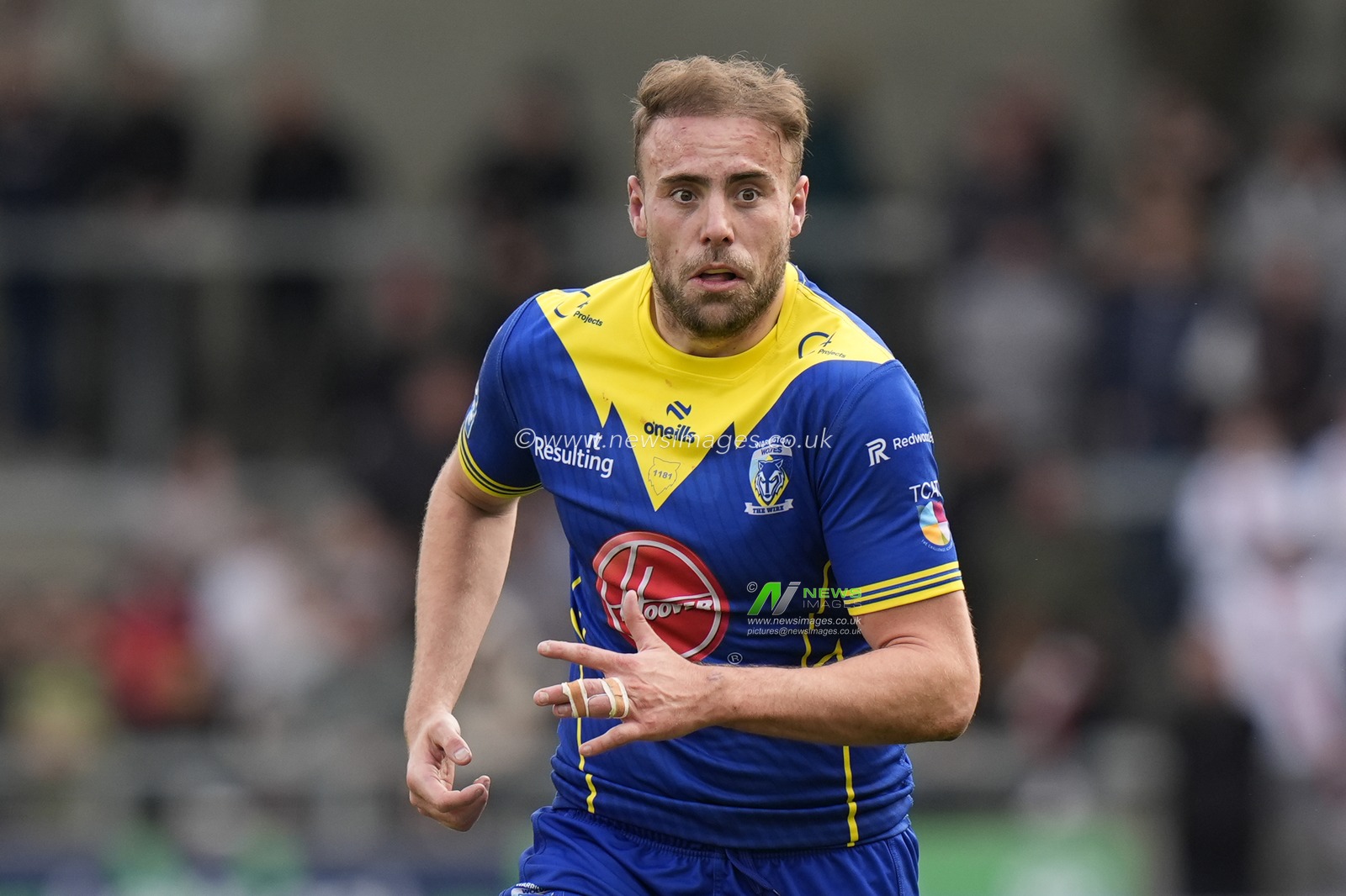 James Harrison of Warrington Wolves during the Betfred Super League Round 9 match Salford Red Devils vs Warrington Wolves at Salford Community Stadium, Eccles, United Kingdom, 27th April 2024

(Photo by Steve Flynn/News Images)