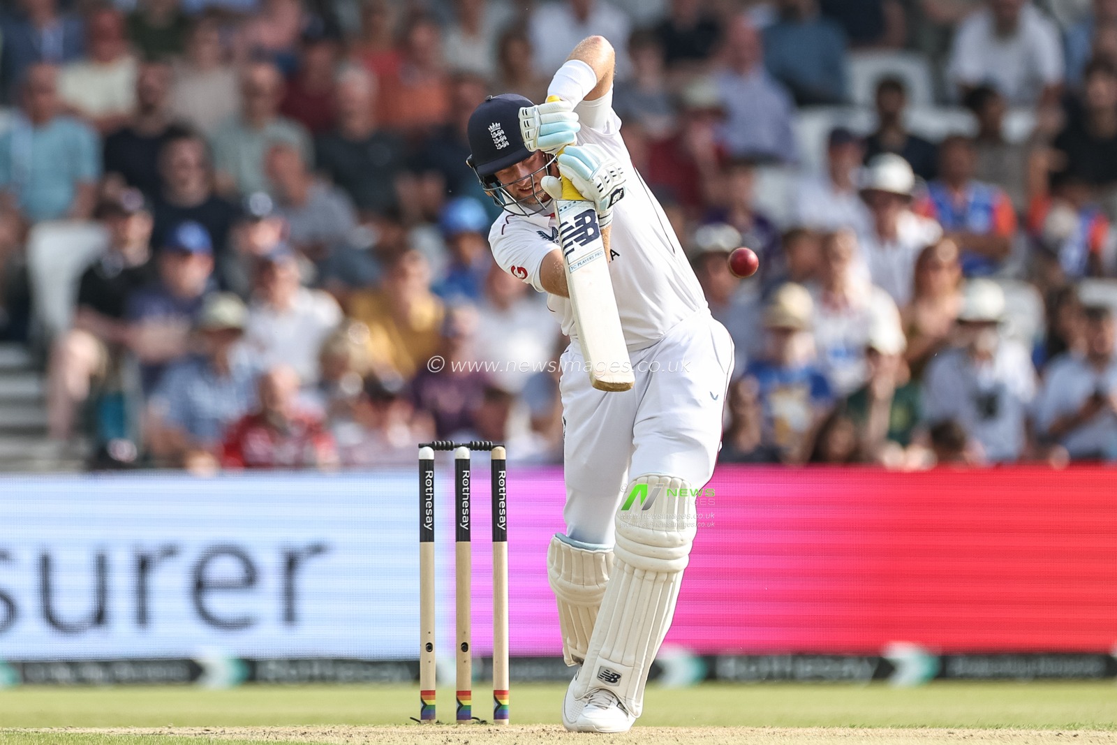 Joe Root of England in batting action during the 1st Rothesay Test Match Day 2 England vs India at Headingley Cricket Ground, Leeds, United Kingdom, 21st June 2025

(Photo by Mark Cosgrove/News Images)