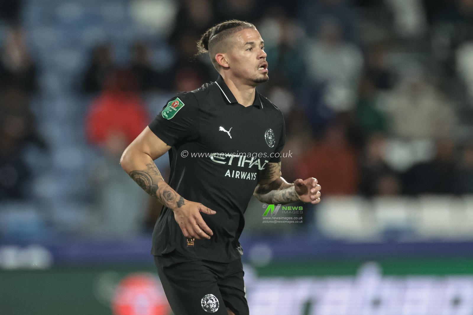 Kalvin Phillips of Manchester City during the Carabao Cup Round 3 match Huddersfield Town vs Manchester City at Accu Stadium, Huddersfield, United Kingdom, 24th September 2025

(Photo by Mark Cosgrove/News Images)