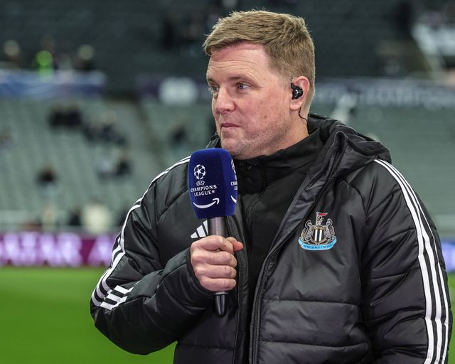 Eddie Howe manager of Newcastle United is interviewed ahead of the UEFA Champions League Last 16 match Newcastle Untied vs Barcelona at St. James's Park, Newcastle, United Kingdom on 10 March 2026

(Photo by Mark Cosgrove/News Images)