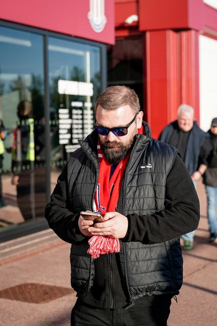 Stoke City fans outside the stadium during the Sky Bet Championship match Stoke City vs Millwall at Bet365 Stadium, Stoke On Trent, United Kingdom on 21 April 2026

(Photo by Maynard Manyowa/News Images)