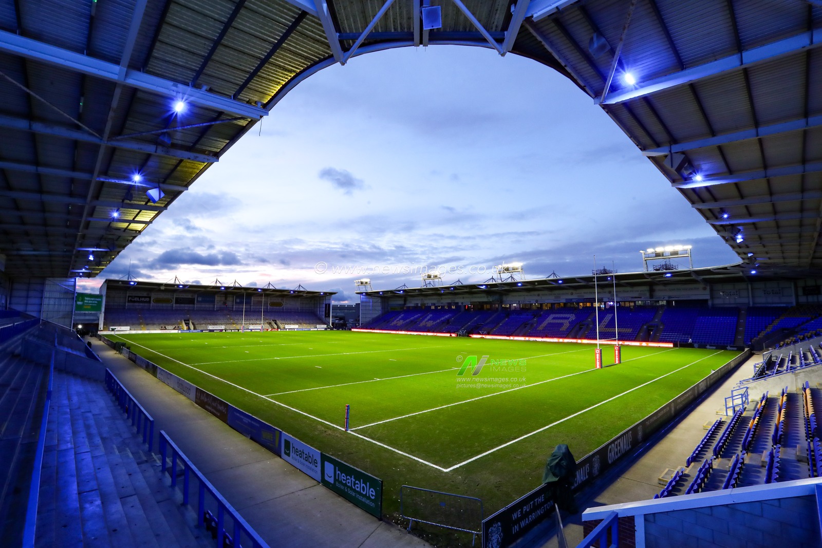 General view of Halliwell Jones Stadium during the Betfred Super League Round 1 match Warrington Wolves vs St Helens at The Halliwell Jones Stadium, Warrington, United Kingdom on 13 February 2026

(Photo by Jorge Horsted/News Images)