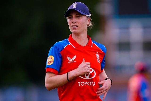Freya Kemp of England during the England Women v New Zealand 1st Vitality IT20 match at The Central Co-Op County Ground, Derby, United Kingdom on 20 May 2026

(Photo by Maynard Manyowa/News Images)