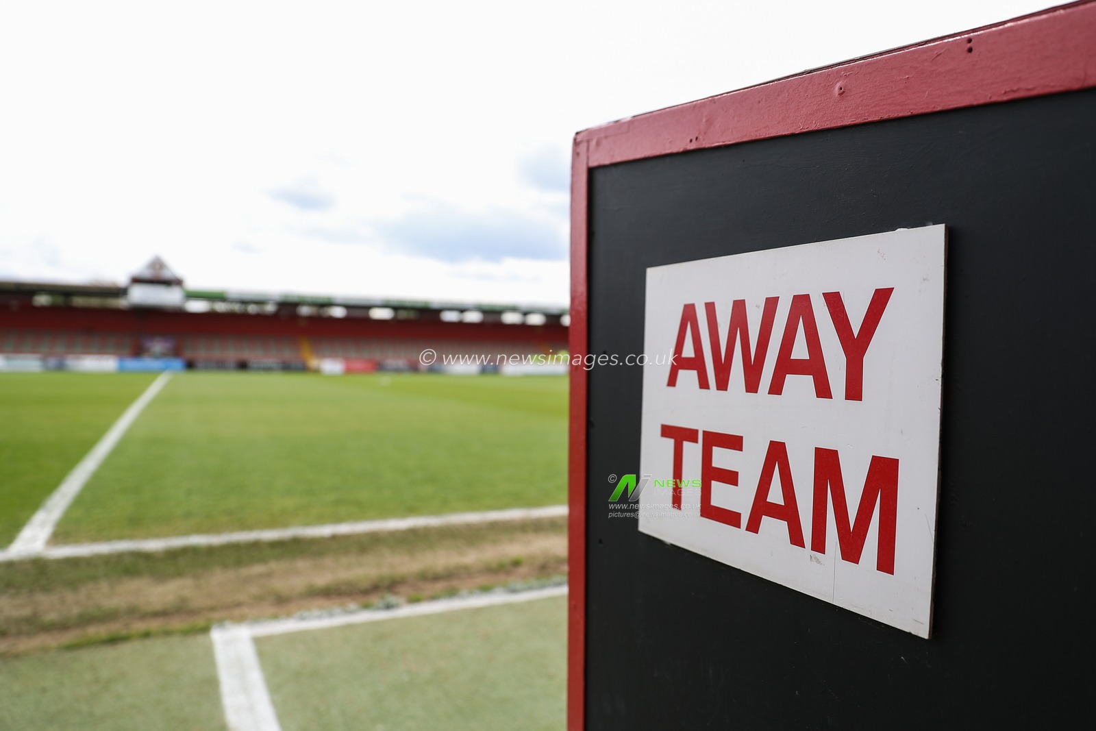 A general view inside of the Lamex Stadium, home of Stevenage ahead of the Sky Bet League 1 match Stevenage vs Blackpool at Lamex Stadium, Stevenage, United Kingdom, 18th April 2025

(Photo by Gareth Evans/News Images)