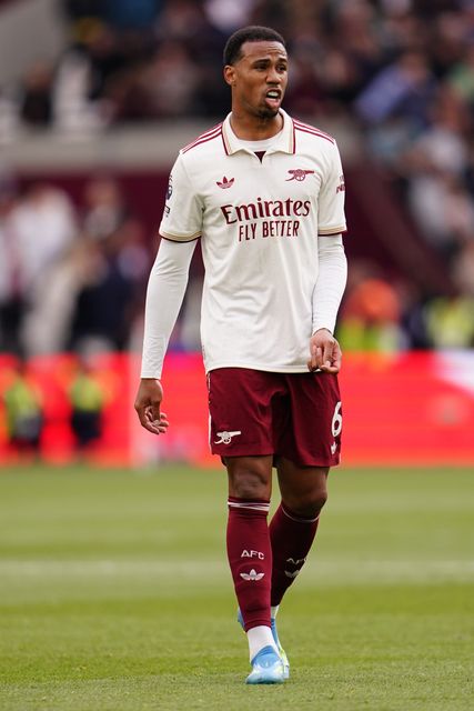 Gabriel of Arsenal during the Premier League match West Ham United vs Arsenal at London Stadium, London, United Kingdom on 10 May 2026

(Photo by Harvey Murphy/News Images)