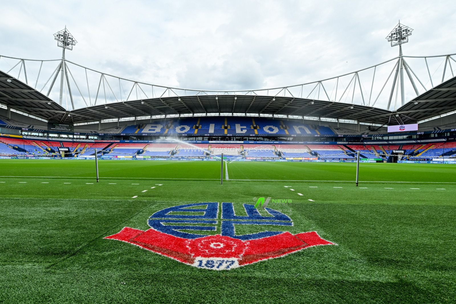 General ground views of the Toughsheet Community Stadium, home ground for Bolton Wanderers, during the The Vertu Trophy match Bolton Wanderers vs Rotherham United at Toughsheet Community Stadium, Bolton, United Kingdom, 2nd September 2025

(Photo by Adam Gee/News Images)