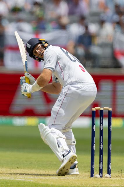 Joe Root of England in action during the NRMA Insurance Ashes First Test Day 2 Australia vs England at Optus Stadium, Perth, Australia, 22nd November 2025

(Photo by Santanu Banik/News Images)

*** GER AUT SUI OUT ***