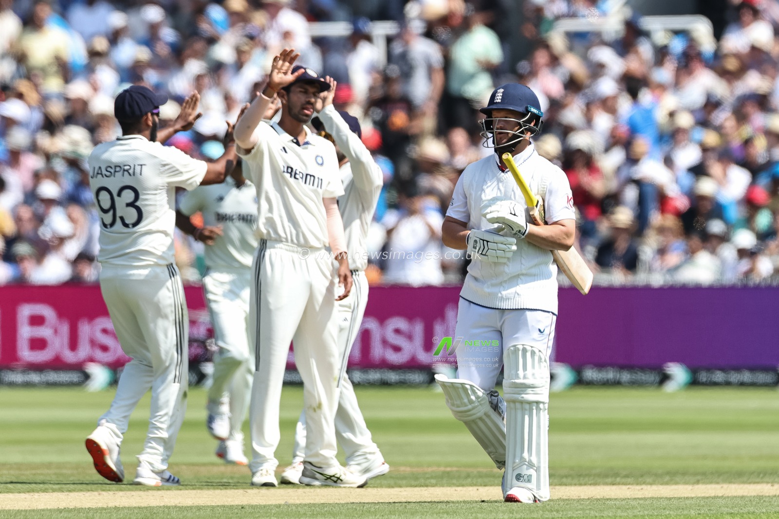 Ben Duckett of England leaves the field of play after been dismissed during the 3rd Rothesay Test Match Day 4 England v India at Lords, London, United Kingdom, 13th July 2025

(Photo by Mark Cosgrove/News Images)