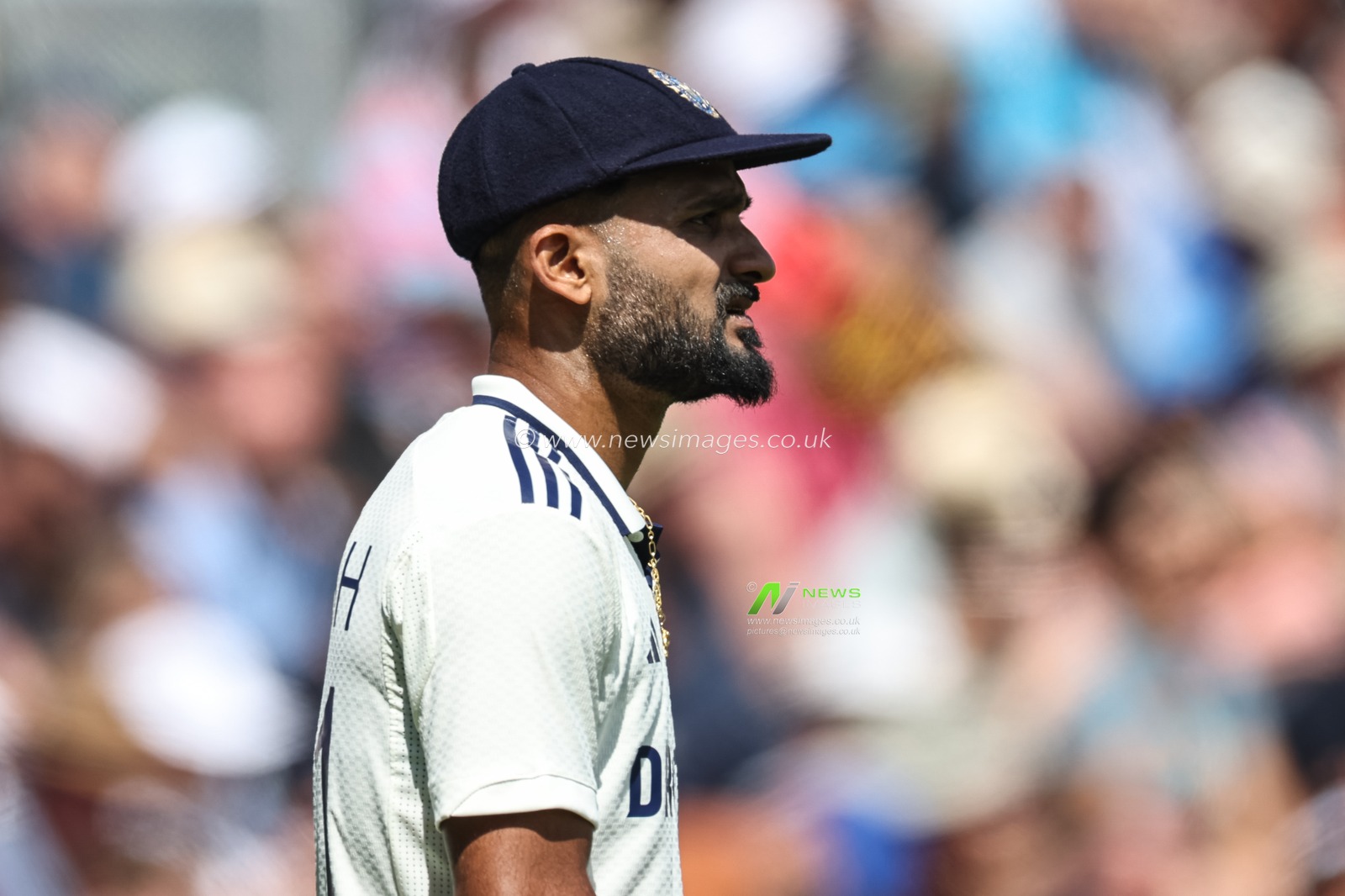 Akash Deep of India during the 2nd Rothesay Test Match day 3 England v India at Edgbaston, Birmingham, United Kingdom, 4th July 2025

(Photo by Mark Cosgrove/News Images)