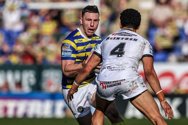 George Williams of Warrington Wolves in action during the Betfred Super League round 5 match Warrington Wolves vs Castleford Tigers at The Halliwell Jones Stadium, Warrington, United Kingdom on 21 March 2026

(Photo by Alfie Cosgrove/News Images)