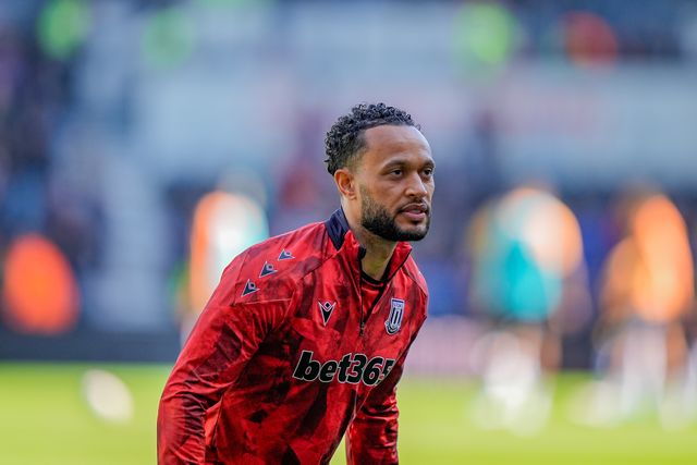 Lewis Baker of Stoke City in the pregame warmup session  during the Sky Bet Championship match Derby County vs Stoke City at Pride Park Stadium, Derby, United Kingdom on 06 April 2026

(Photo by Maynard Manyowa/News Images)