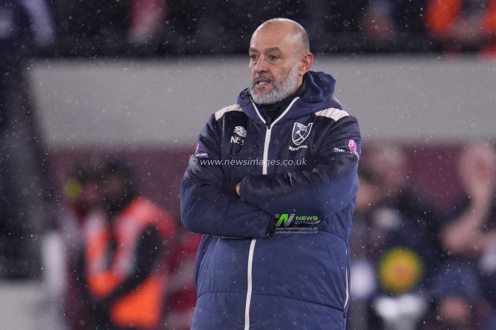 Nuno Espirito Santo manager of West Ham United during the Premier League match West Ham United vs Nottingham Forest at London Stadium, London, United Kingdom, 6th January 2026

(Photo by Harvey Murphy/News Images)

*** GER AUT SUI OUT ***
