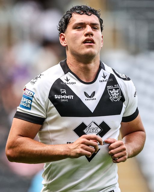 Lewis Martin of Hull FC during the Betfred Super League round 16 match Hull FC vs Wigan Warriors at MKM Stadium, Hull, United Kingdom on 27 June 2026

(Photo by Alfie Cosgrove/News Images)
