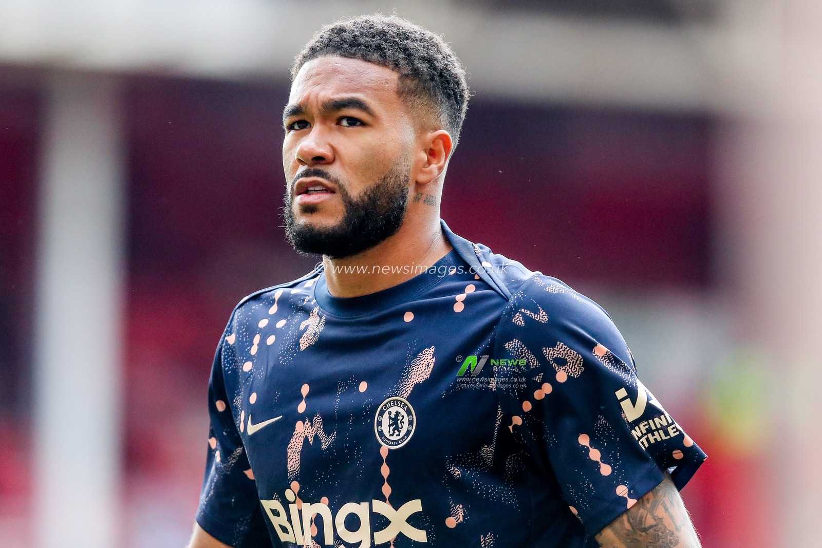 Reece James of Chelsea warms up prior to the Premier League match Nottingham Forest vs Chelsea at City Ground, Nottingham, United Kingdom, 25th May 2025

(Photo by Izzy Poles/News Images)