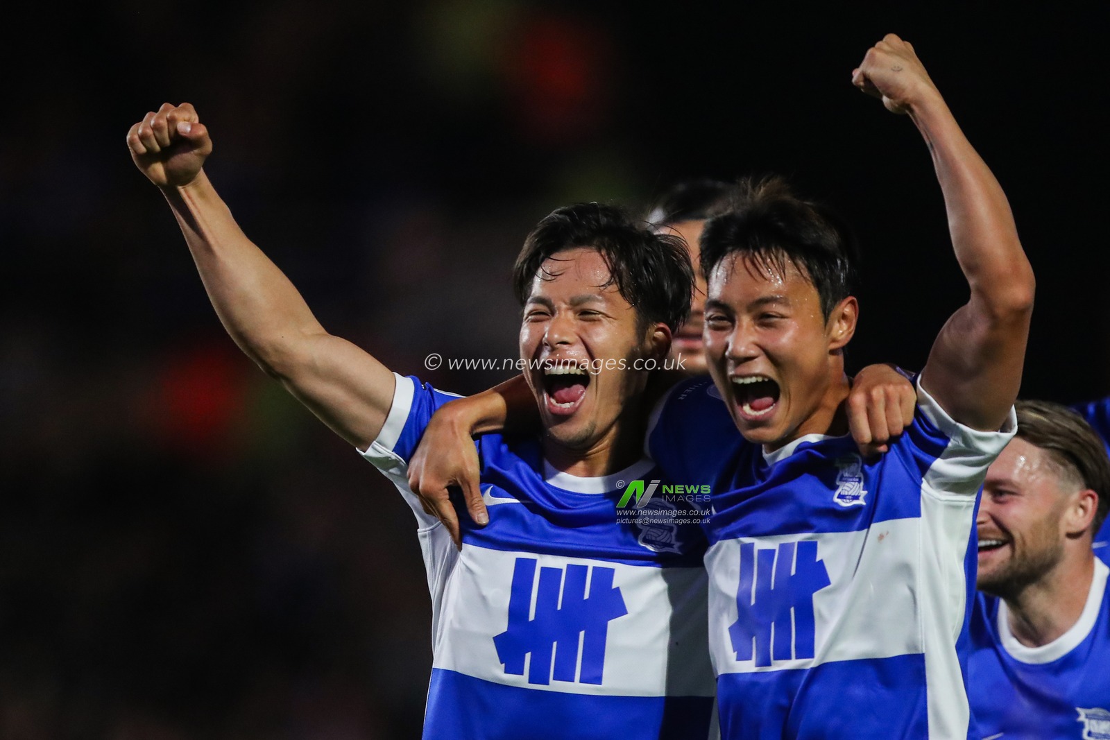 Tomoki Iwata of Birmingham City celebrates his goal to make it 3-1 during the Sky Bet League 1 match Birmingham City vs Wrexham at St. Andrew's @ Knighthead Park, Birmingham, United Kingdom, 16th September 2024

(Photo by Gareth Evans/News Images)