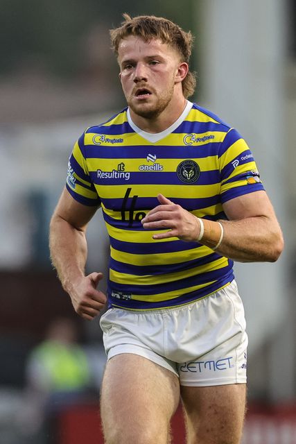 Luke Thomas of Warrington Wolves during the Betfred Super League round 23 match Warrington Wolves vs York Knights at The Halliwell Jones Stadium, Warrington, United Kingdom on 13 August 2026

(Photo by Mark Cosgrove/News Images)