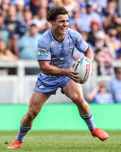Brodie Croft of Leeds Rhinos in action during the Betfred Super League round 16 match Leeds Rhinos vs Hull KR at AMT Headingley Stadium, Leeds, United Kingdom on 26 June 2026

(Photo by Alfie Cosgrove/News Images)