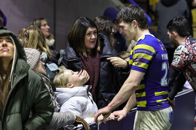 Jake Thewlis of Warrington Wolves during the Pre Season match Warrington Wolves vs Leigh Leopards at Halliwell Jones Stadium, Warrington, United Kingdom, 30th January 2026

(Photo by Mark Cosgrove/News Images)