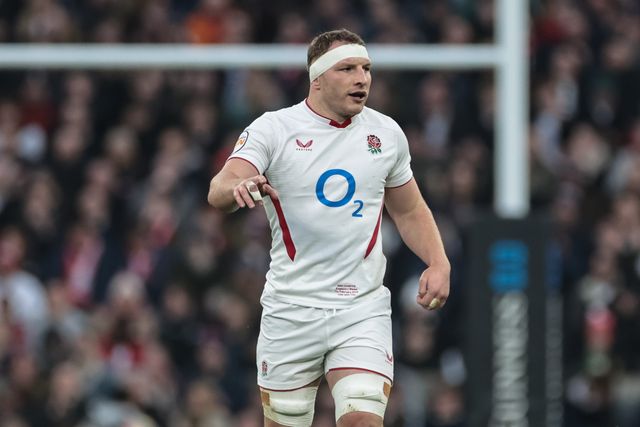 Sam Underhill of England gives teams mates instructions during the Guinness Six Nations 2026 match England vs Wales at Allianz Stadium, Twickenham, United Kingdom on 07 February 2026

(Photo by Mark Cosgrove/News Images)
