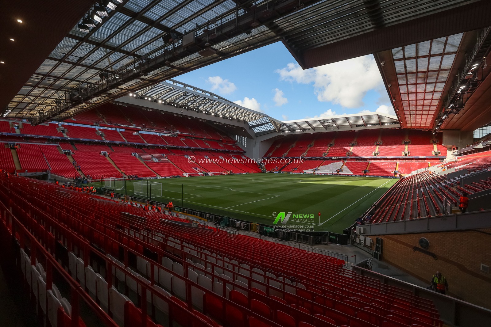 A general view of Anfield during the UEFA Champions League Matchday 1 of 8 match Liverpool vs Atletico Madrid at Anfield, Liverpool, United Kingdom on 09 September 2026

(Photo by Alfie Cosgrove/News Images)