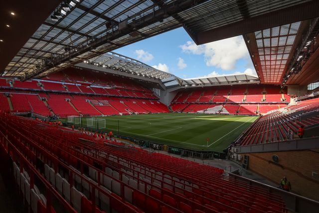 A general view of Anfield during the UEFA Champions League Matchday 1 of 8 match Liverpool vs Atletico Madrid at Anfield, Liverpool, United Kingdom on 09 September 2026

(Photo by Alfie Cosgrove/News Images)