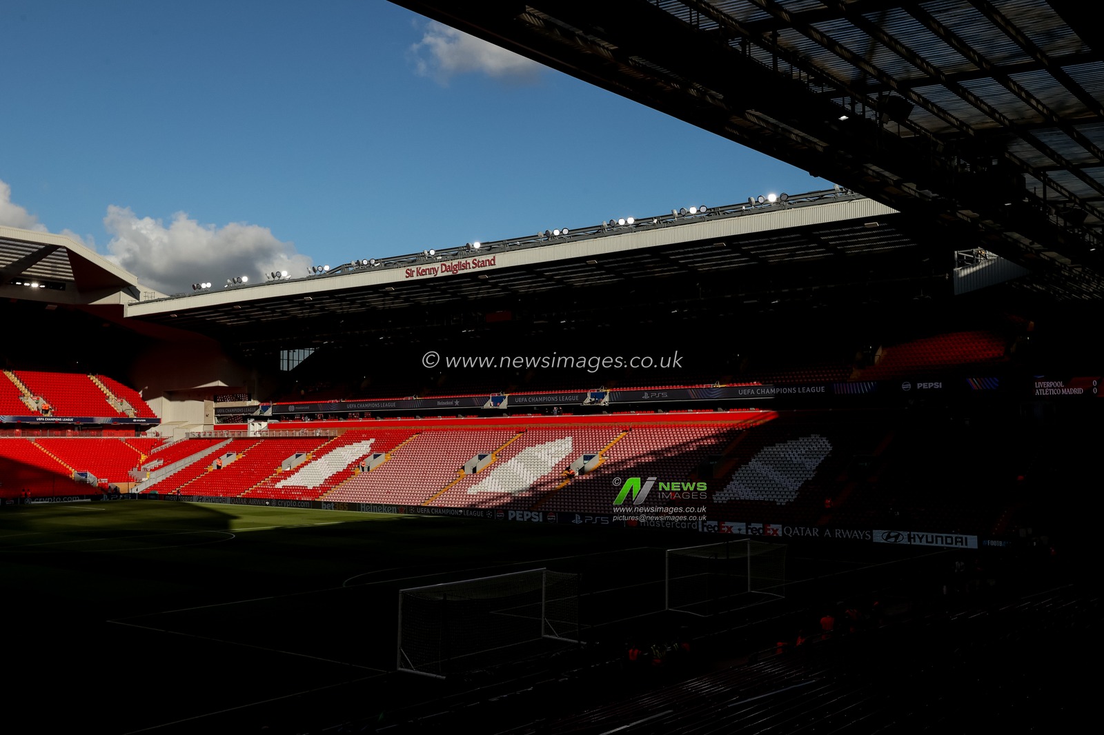 A general view of Anfield during the UEFA Champions League Matchday 1 of 8 match Liverpool vs Atletico Madrid at Anfield, Liverpool, United Kingdom on 09 September 2026

(Photo by Alfie Cosgrove/News Images)