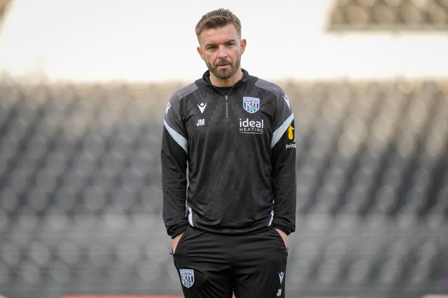 James Morrison manager of West Bromwich Albion inspects the pitch prior to kick off during the Sky Bet Championship match Derby County vs West Bromwich Albion at Pride Park Stadium, Derby, United Kingdom on 09 September 2026

(Photo by Maynard Manyowa/News Images)