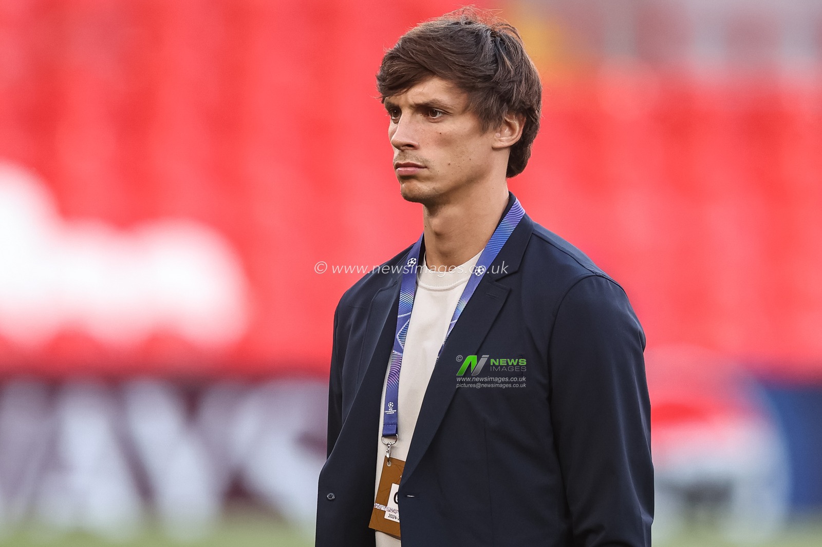 Robin Le Normand of Atlético Madrid arrives during the UEFA Champions League Matchday 1 of 8 match Liverpool vs Atletico Madrid at Anfield, Liverpool, United Kingdom on 09 September 2026

(Photo by Alfie Cosgrove/News Images)