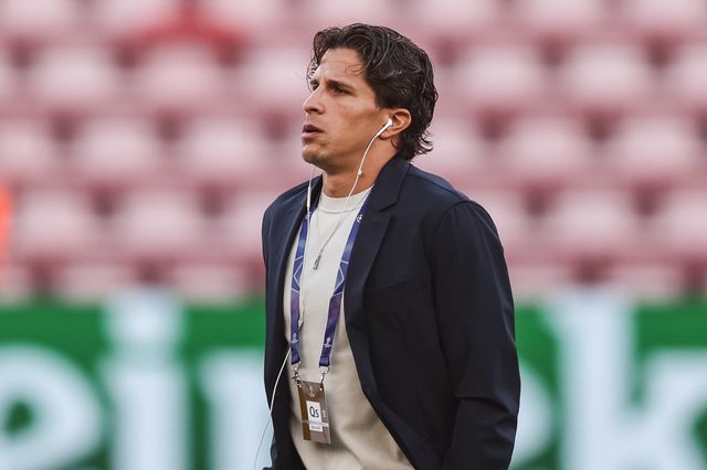 Giuliano Simeone of Atlético Madrid arrives during the UEFA Champions League Matchday 1 of 8 match Liverpool vs Atletico Madrid at Anfield, Liverpool, United Kingdom on 09 September 2026

(Photo by Alfie Cosgrove/News Images)