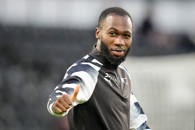 Corey Blackett-Taylor of Derby County in the pregame warmup session  during the Sky Bet Championship match Derby County vs West Bromwich Albion at Pride Park Stadium, Derby, United Kingdom on 09 September 2026

(Photo by Maynard Manyowa/News Images)
