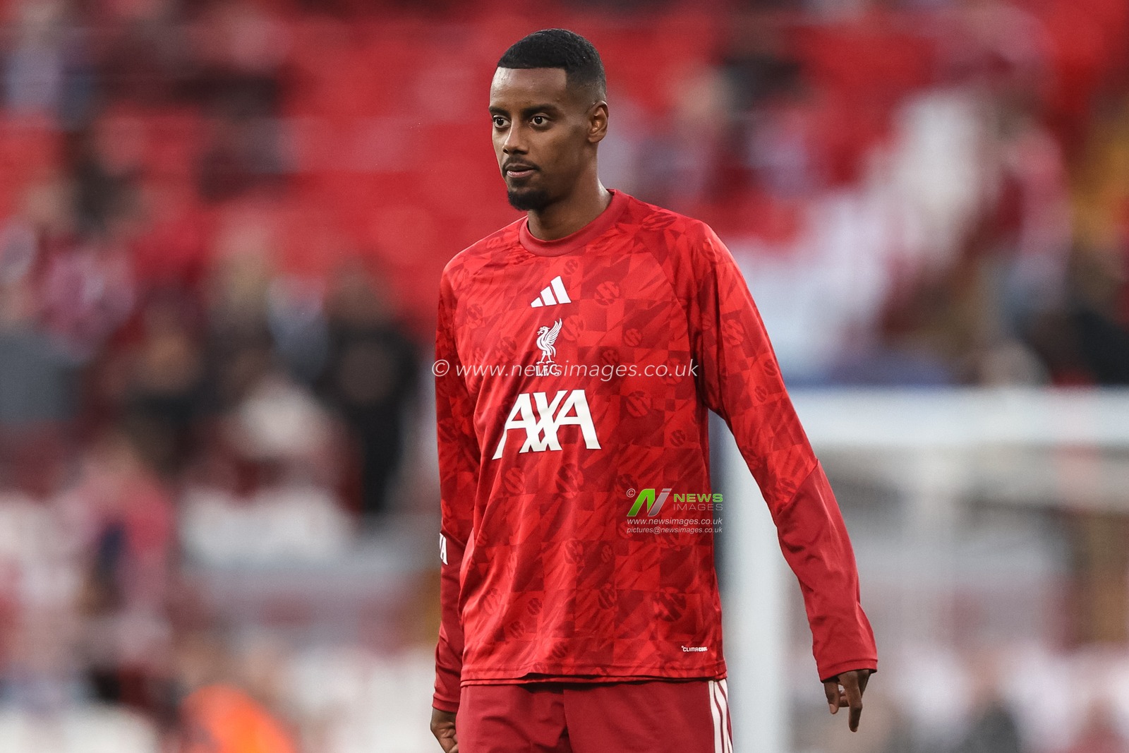 Alexander Isak of Liverpool in the pregame warmup session during the UEFA Champions League Matchday 1 of 8 match Liverpool vs Atletico Madrid at Anfield, Liverpool, United Kingdom on 09 September 2026

(Photo by Alfie Cosgrove/News Images)