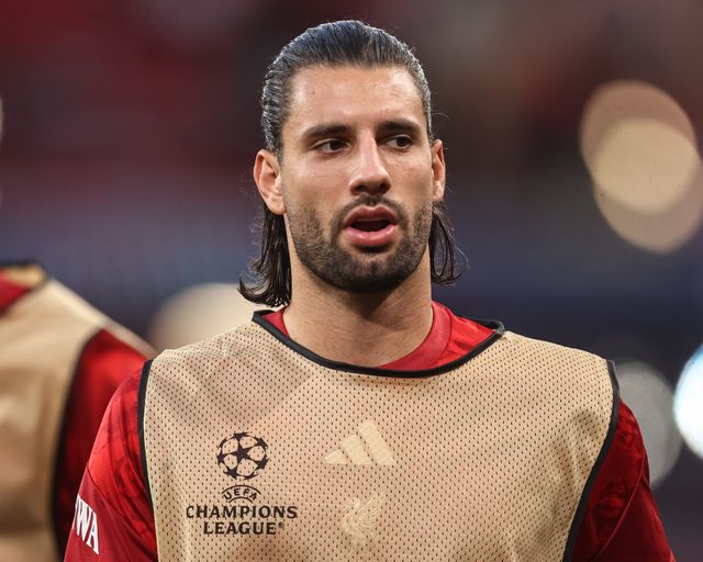 Dominik Szoboszlai of Liverpool in the pregame warmup session during the UEFA Champions League Matchday 1 of 8 match Liverpool vs Atletico Madrid at Anfield, Liverpool, United Kingdom on 09 September 2026

(Photo by Alfie Cosgrove/News Images)