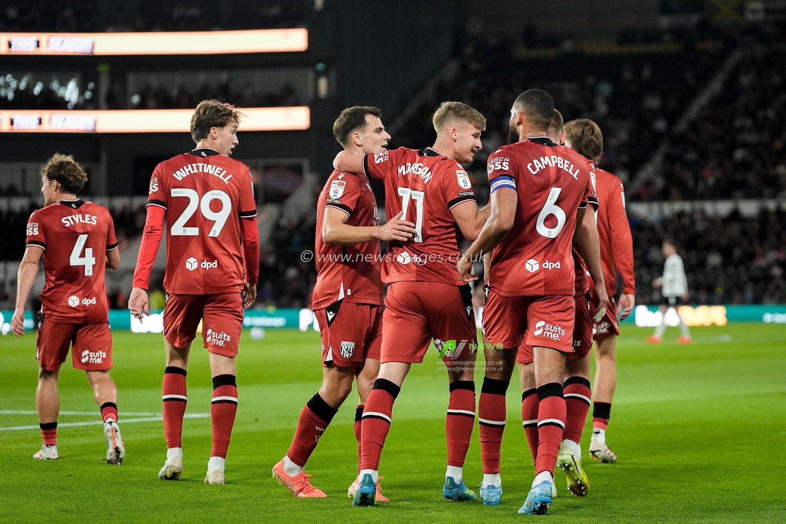 Sky Bet Championship: Derby County v West Bromwich Albion