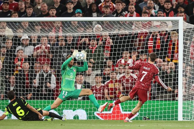 Atlético Madrid goalkeeper Jan Oblak saves a shot off Florian Wirtz of Liverpool during the UEFA Champions League Matchday 1 of 8 match Liverpool vs Atletico Madrid at Anfield, Liverpool, United Kingdom on 09 September 2026

(Photo by Alfie Cosgrove/News Images)