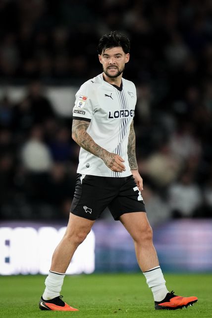Alex Mowatt of Derby County in action during the Sky Bet Championship match Derby County vs West Bromwich Albion at Pride Park Stadium, Derby, United Kingdom on 09 September 2026

(Photo by Maynard Manyowa/News Images)