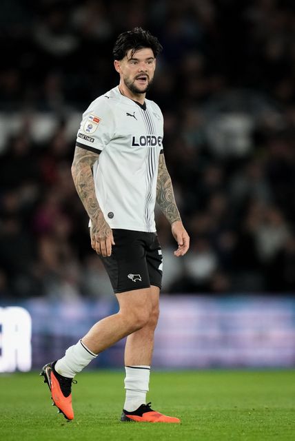 Alex Mowatt of Derby County in action during the Sky Bet Championship match Derby County vs West Bromwich Albion at Pride Park Stadium, Derby, United Kingdom on 09 September 2026

(Photo by Maynard Manyowa/News Images)