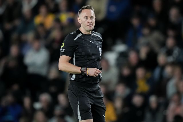 Referee James Bell during the Sky Bet Championship match Derby County vs West Bromwich Albion at Pride Park Stadium, Derby, United Kingdom on 09 September 2026

(Photo by Maynard Manyowa/News Images)
