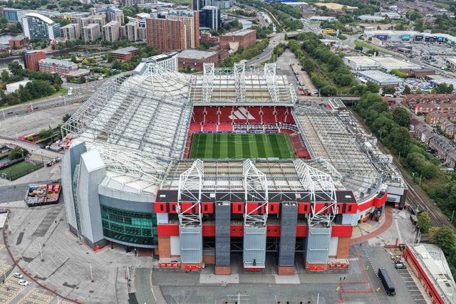 An aerial view of Old Trafford also known as the Theatre Of Dreams during the UEFA Champions League Matchday 1 of 8 match Manchester United vs Sabah FK at Old Trafford, Manchester, United Kingdom on 10 September 2026

(Photo by Mark Cosgrove/News Images)