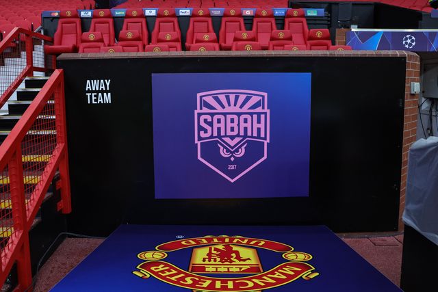 Sabah FK away bench during the UEFA Champions League Matchday 1 of 8 match Manchester United vs Sabah FK at Old Trafford, Manchester, United Kingdom on 10 September 2026

(Photo by Mark Cosgrove/News Images)