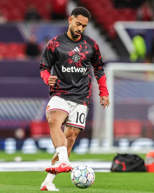 Matheus Cunha of Manchester United in the pregame warmup session during the UEFA Champions League Matchday 1 of 8 match Manchester United vs Sabah FK at Old Trafford, Manchester, United Kingdom on 10 September 2026

(Photo by Mark Cosgrove/News Images)